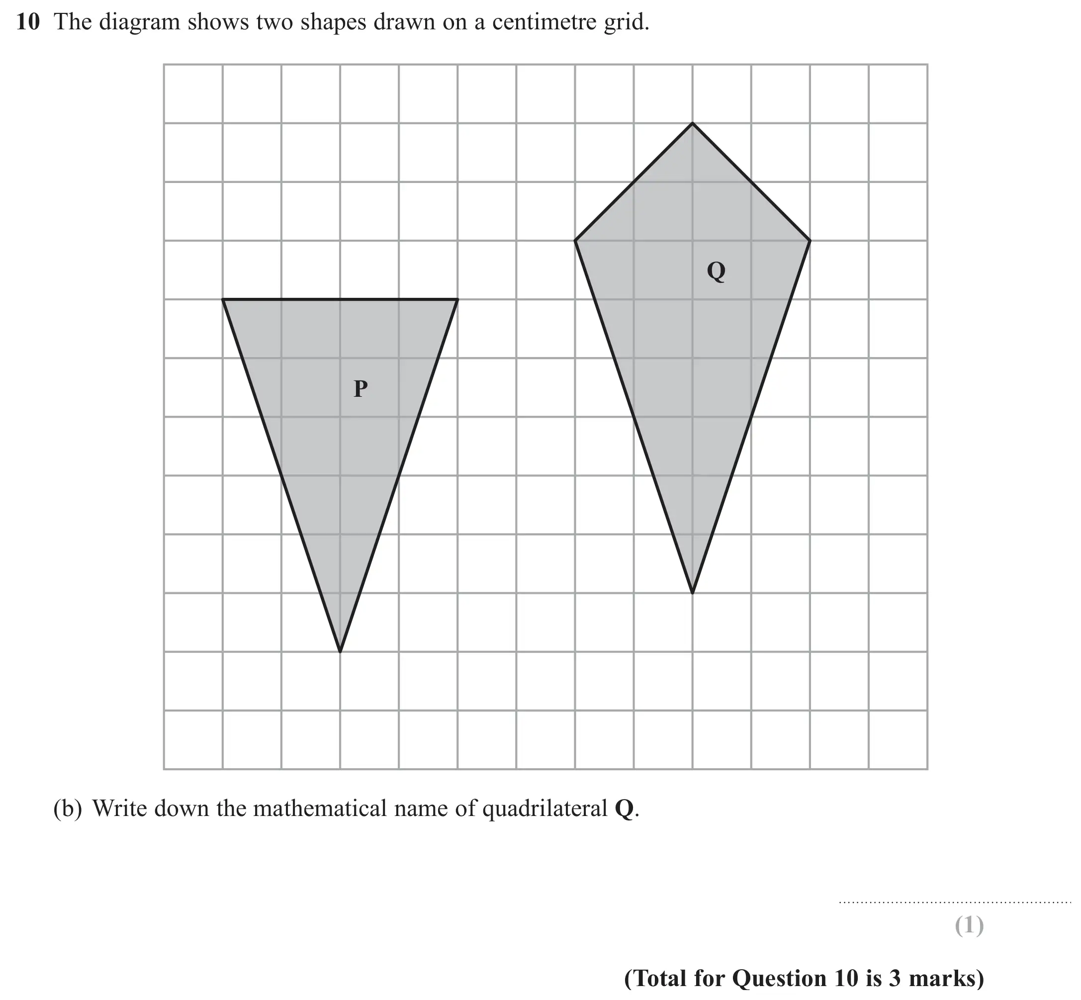 Question 10(b) - GCSE Edexcel Foundation Maths Past Paper 2 (Calculator) - November 2017