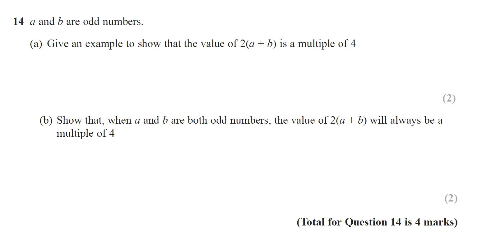 Question 14 - GCSE Edexcel Foundation Maths Past Paper 2 (Calculator) - November 2017