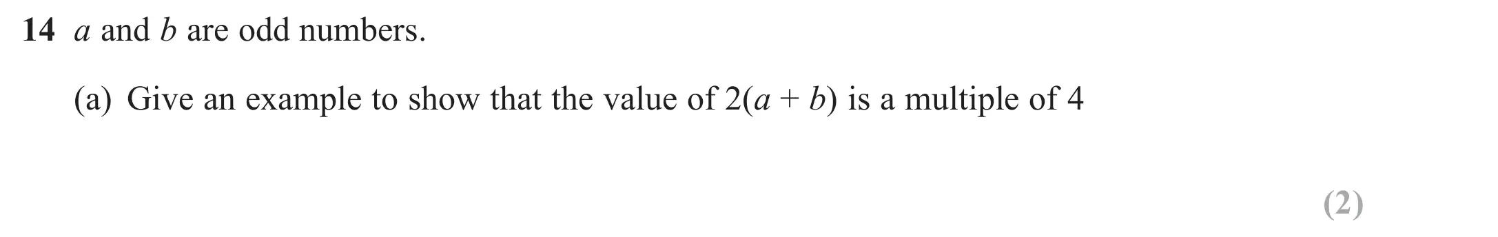 Question 14(a) - GCSE Edexcel Foundation Maths Past Paper 2 (Calculator) - November 2017