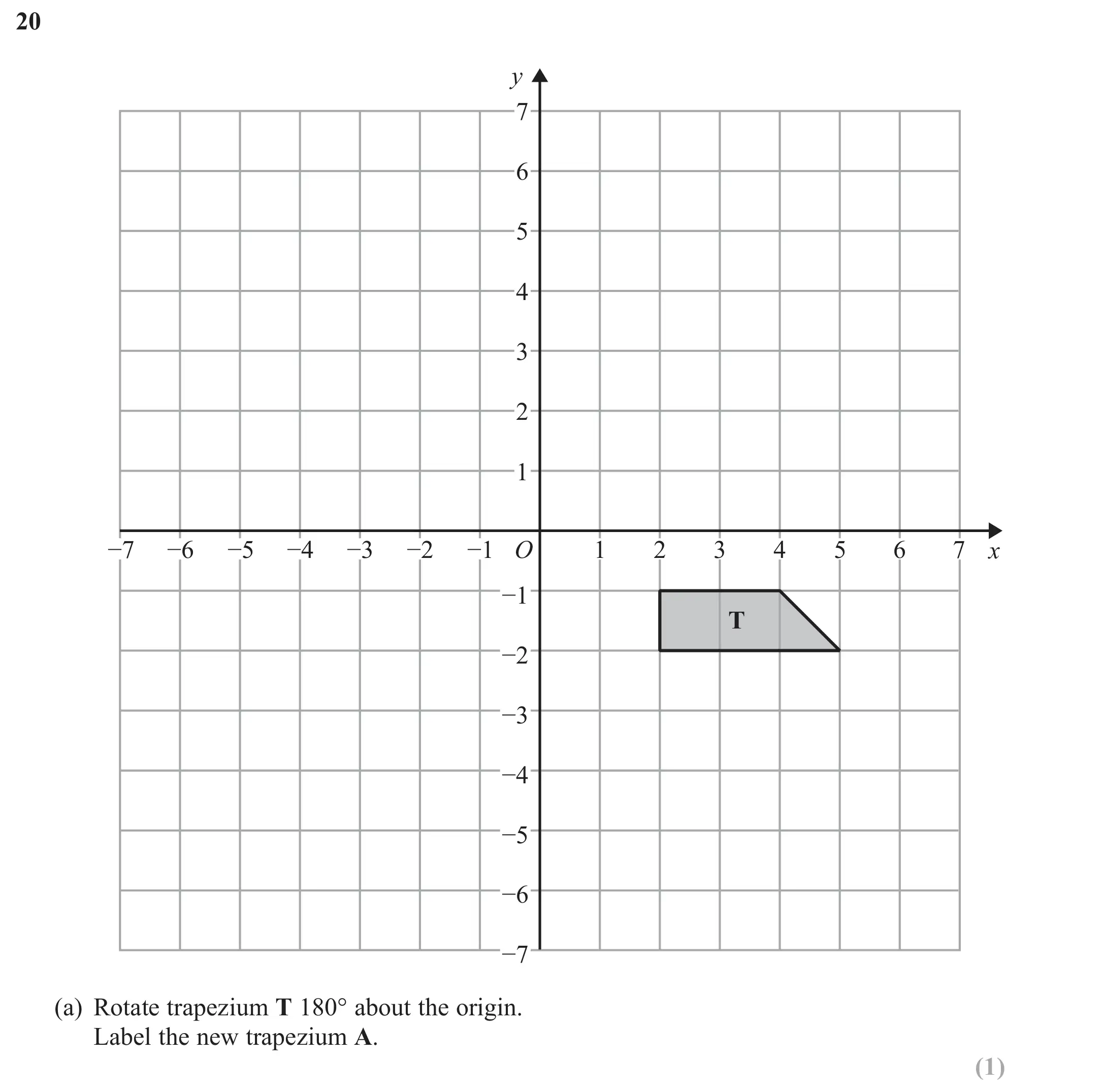 Question 20(a) - GCSE Edexcel Foundation Maths Past Paper 2 (Calculator) - November 2017
