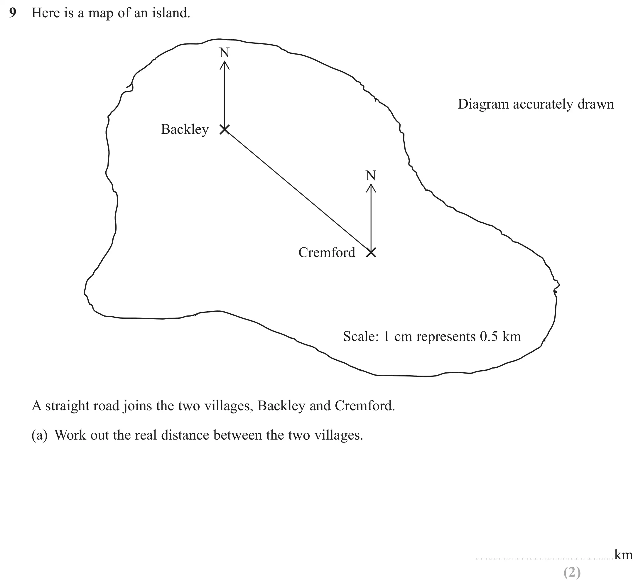 Question 9(a) - GCSE Edexcel Foundation Maths Past Paper 2 (Calculator) - November 2017