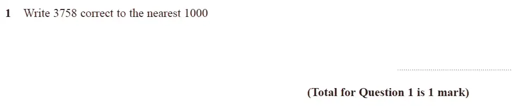 Question 1 - GCSE Edexcel Foundation Maths Past Paper 3 (Calculator) - November 2017