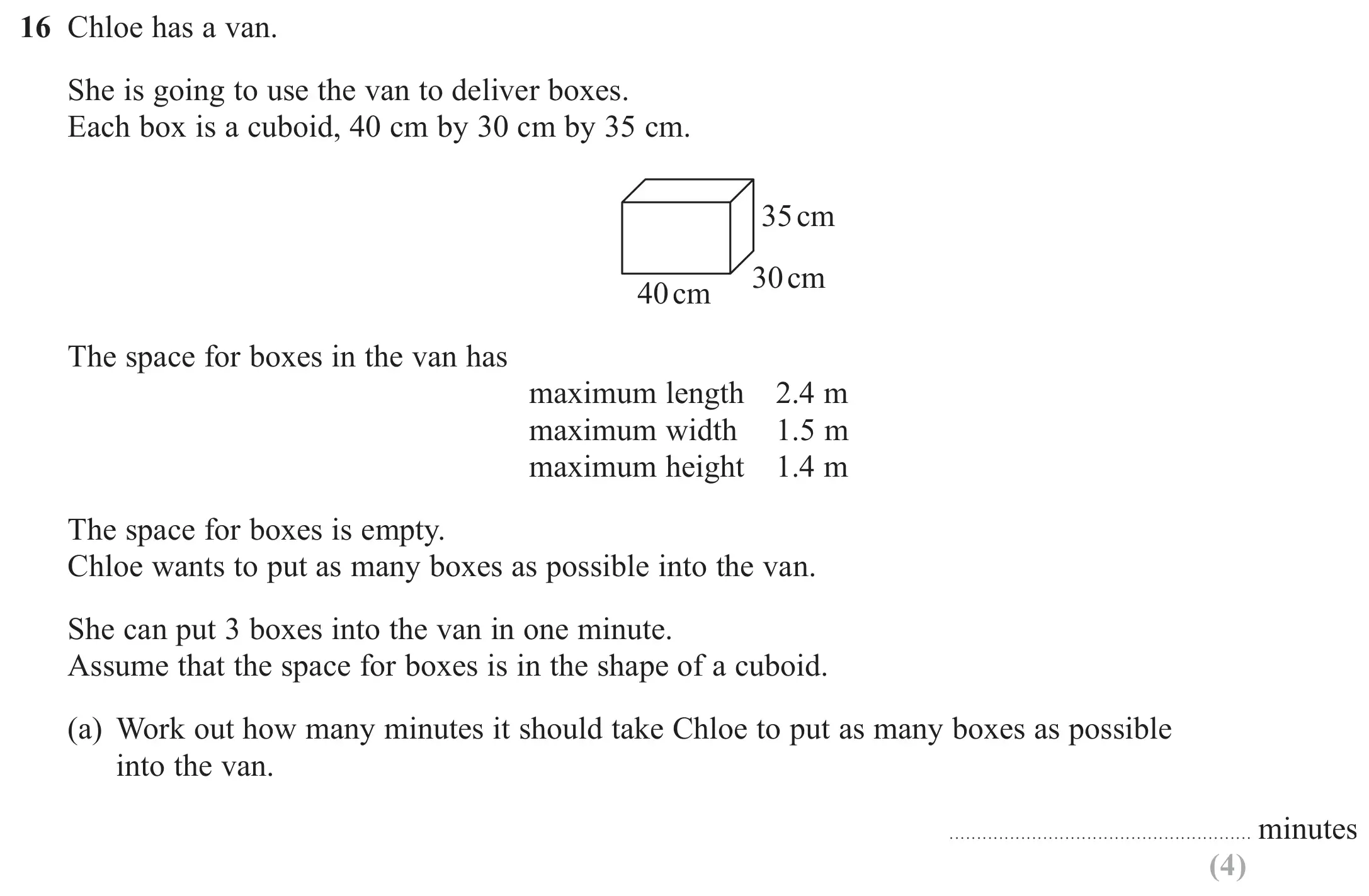 Question 16(a) - GCSE Edexcel Foundation Maths Past Paper 3 (Calculator) - November 2017