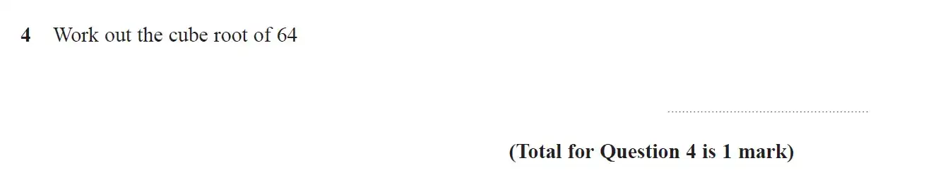 Question 4 - GCSE Edexcel Foundation Maths Past Paper 2 (Calculator) - November 2018