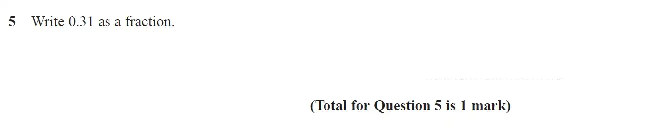 Question 5 - GCSE Edexcel Foundation Maths Past Paper 2 (Calculator) - November 2018