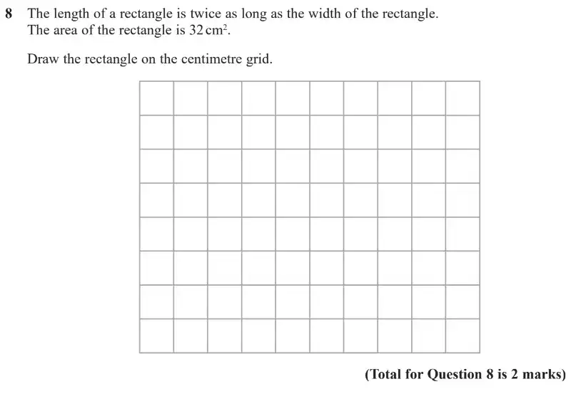 Question 8 - GCSE Edexcel Foundation Maths Past Paper 1 (Non-Calculator) - November 2017