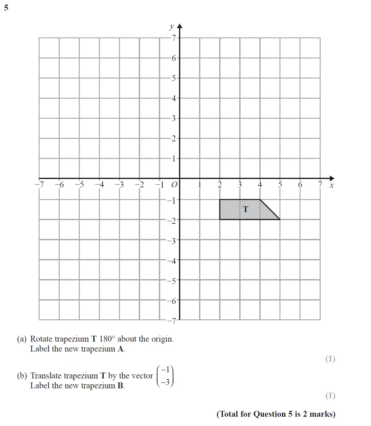 Question 5 - GCSE Edexcel Higher Maths Past Paper 2 (Calculator) - November 2017