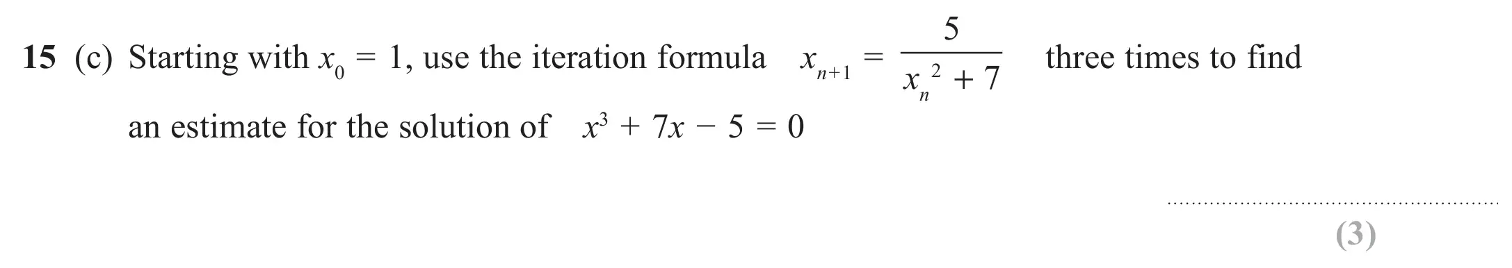 Question 15(c) - GCSE Edexcel Higher Maths Past Paper 3 (Calculator) - November 2017