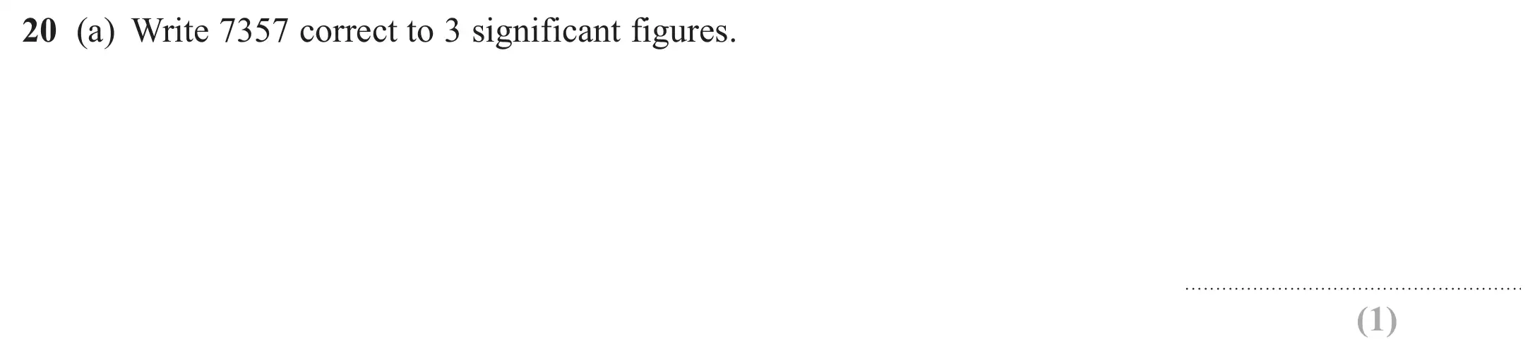 Question 20(a) - GCSE Edexcel Foundation Maths Past Paper 3 (Calculator) - November 2018