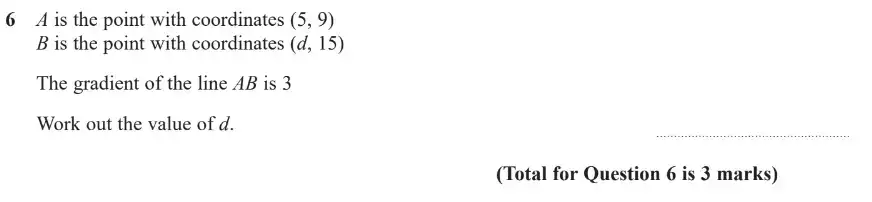 Question 6 - GCSE Edexcel Higher Maths Past Paper 2 (Calculator) - November 2018