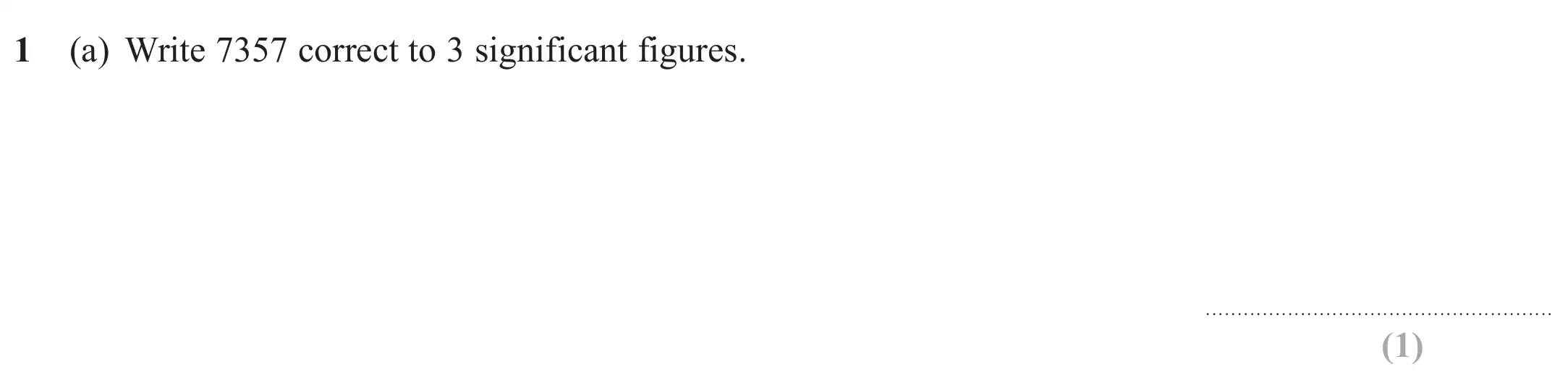 Question 1(a) - GCSE Edexcel Higher Maths Past Paper 3 (Calculator) - November 2018