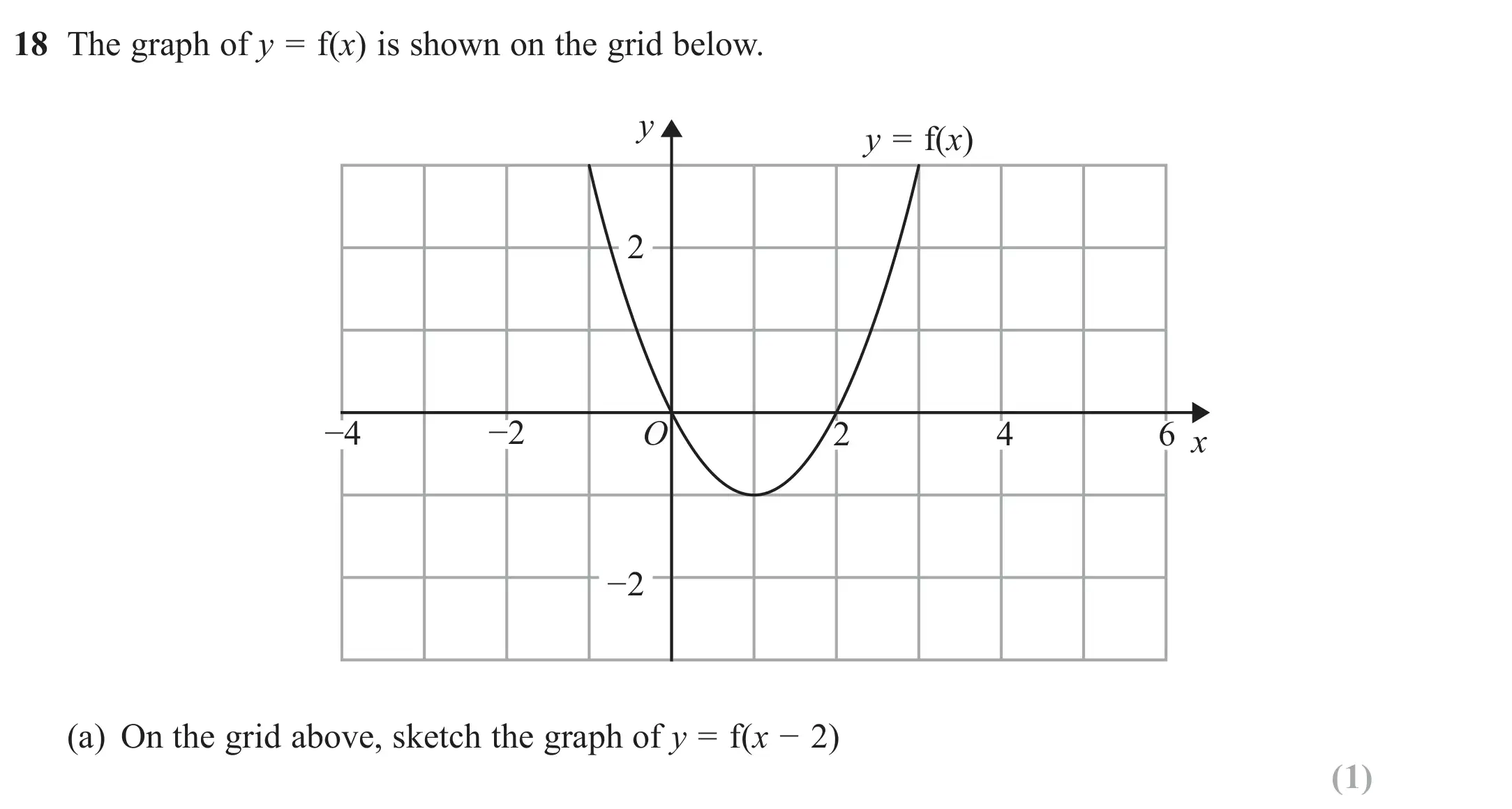 Question 18(a) - GCSE Edexcel Higher Maths Past Paper 1 (Non-Calculator) - November 2018