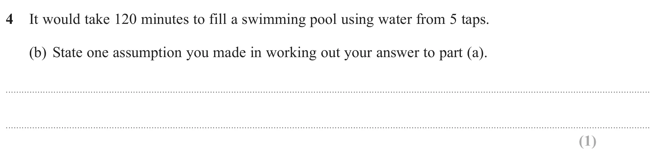 Question 4(b) - GCSE Edexcel Higher Maths Past Paper 1 (Non-Calculator) - November 2018