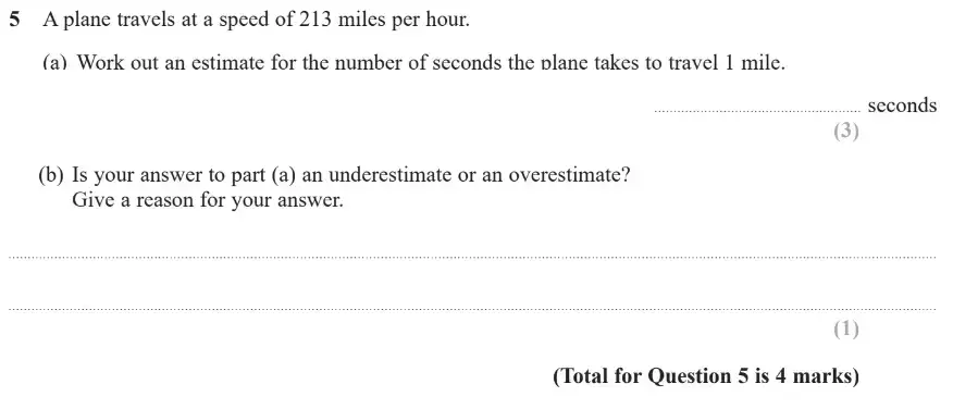 Question 5 - GCSE Edexcel Higher Maths Past Paper 1 (Non-Calculator) - November 2018