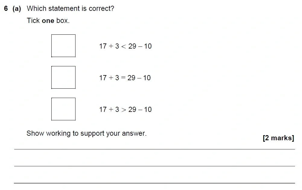 Question 06(a) - GCSE AQA Foundation Maths Past Paper 1 (Non-Calculator) - June 2022