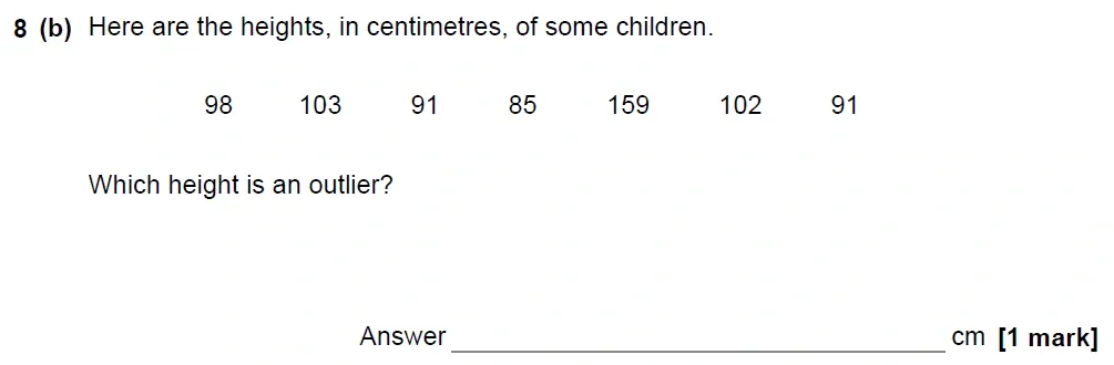 Question 08(b) - GCSE AQA Foundation Maths Past Paper 1 (Non-Calculator) - June 2022