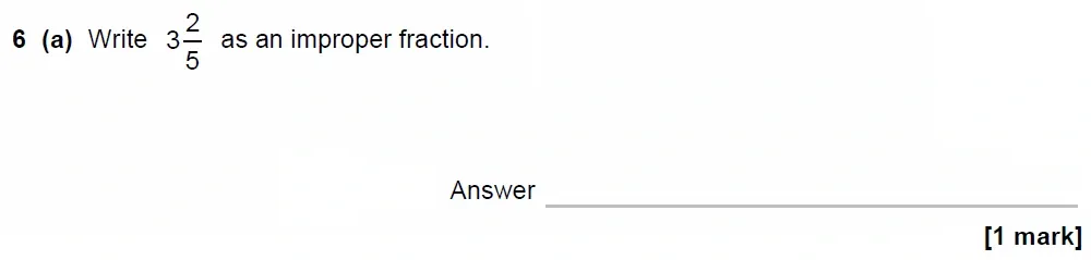 Question 06(a) - GCSE AQA Foundation Maths Past Paper 1 (Non-Calculator) - June 2023