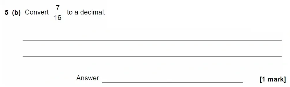 Question 05(b) - GCSE AQA Foundation Maths Past Paper 2 (Calculator) - June 2022