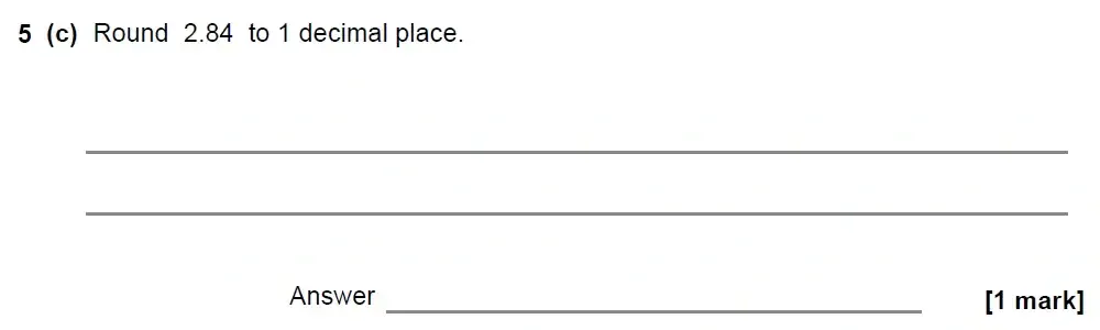 Question 05(c) - GCSE AQA Foundation Maths Past Paper 2 (Calculator) - June 2022