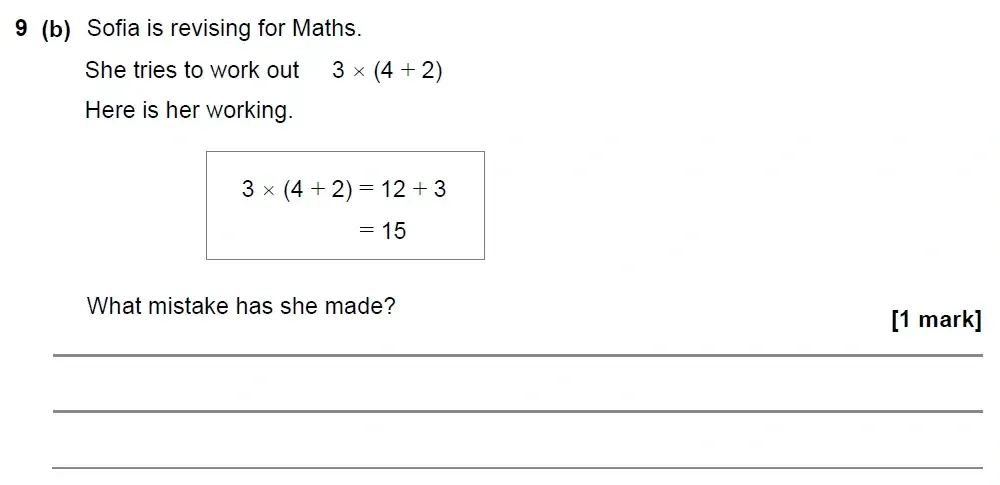 Question 09(b) - GCSE AQA Foundation Maths Past Paper 2 (Calculator) - June 2022