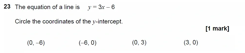Question 23 - GCSE AQA Foundation Maths Past Paper 2 (Calculator) - November 2022