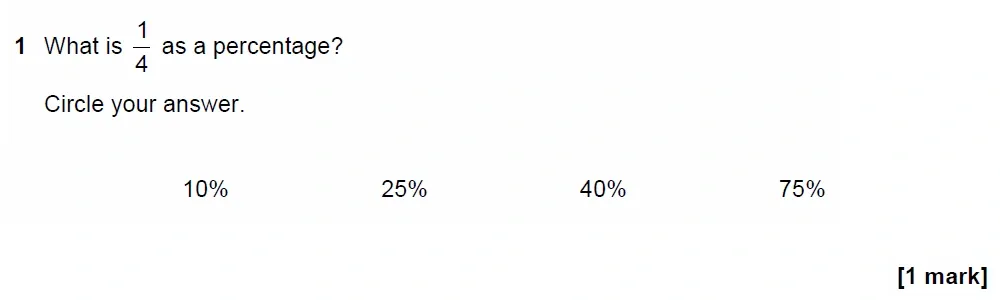 Question 01 - GCSE AQA Foundation Maths Past Paper 3 (Calculator) - June 2022