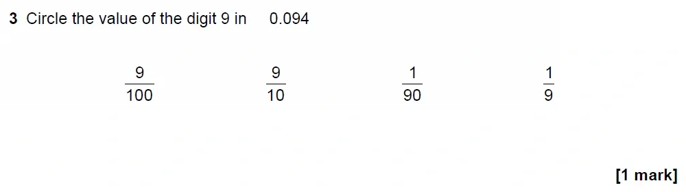 Question 03 - GCSE AQA Foundation Maths Past Paper 3 (Calculator) - June 2022