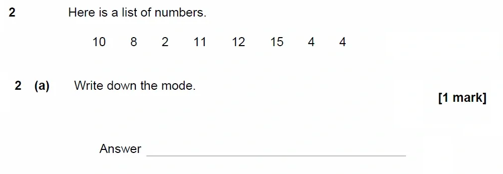 Question 02(a) - GCSE AQA Foundation Maths Past Paper 3 (Calculator) - June 2023