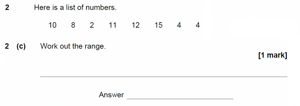 Question 02(c) - GCSE AQA Foundation Maths Past Paper 3 (Calculator) - June 2023