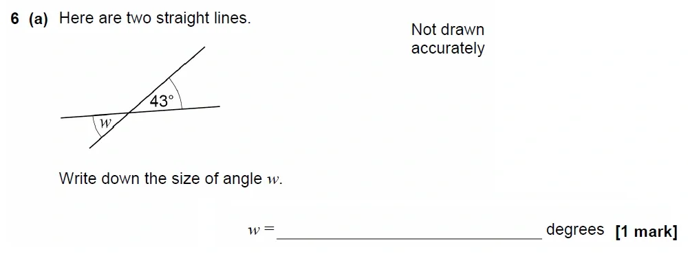 Question 06(a) - GCSE AQA Foundation Maths Past Paper 3 (Calculator) - November 2022