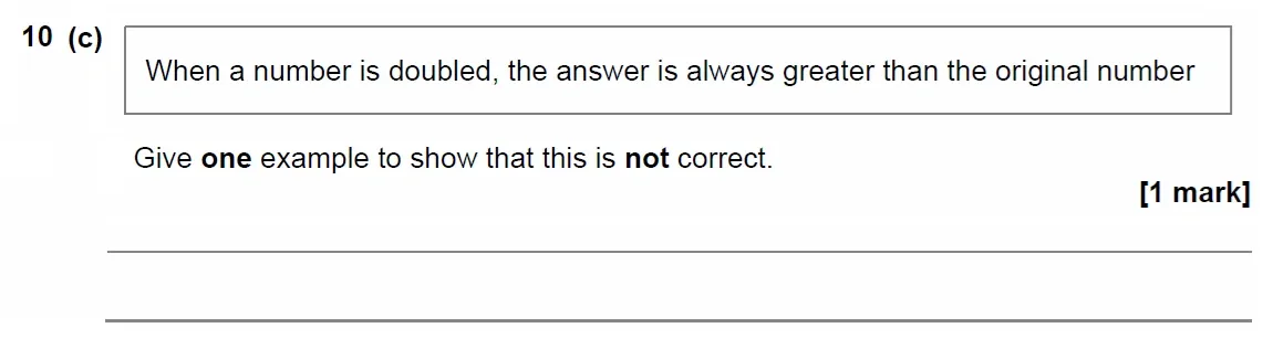 Question 10(c) - GCSE AQA Foundation Maths Past Paper 3 (Calculator) - November 2022