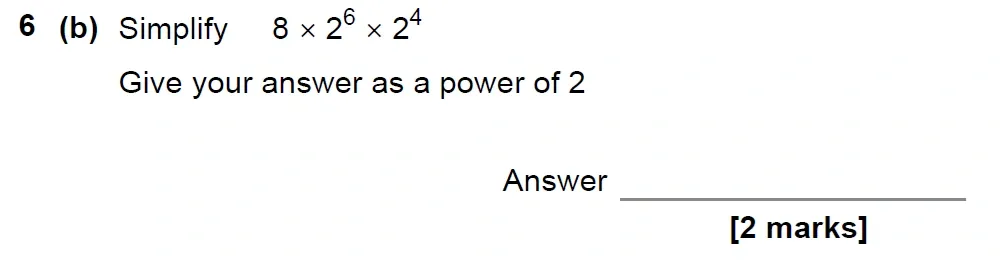 Question 06(b) - GCSE AQA Higher Maths Past Paper 1 (Non-Calculator) - June 2022