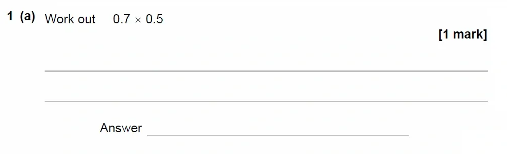 Question 01(a) - GCSE AQA Higher Maths Past Paper 1 (Non-Calculator) - June 2023