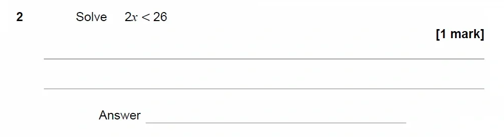 Question 02 - GCSE AQA Higher Maths Past Paper 1 (Non-Calculator) - June 2023
