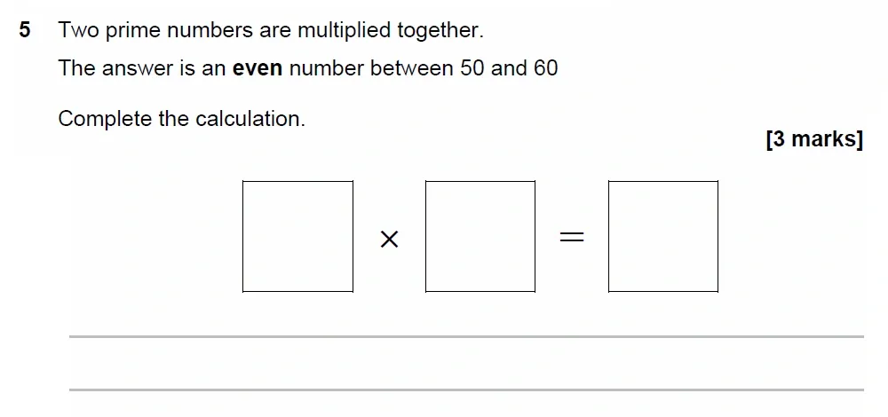 Question 05 - GCSE AQA Higher Maths Past Paper 1 (Non-Calculator) - June 2023