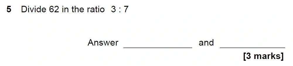 Question 05 - GCSE AQA Higher Maths Past Paper 1 (Non-Calculator) - November 2022