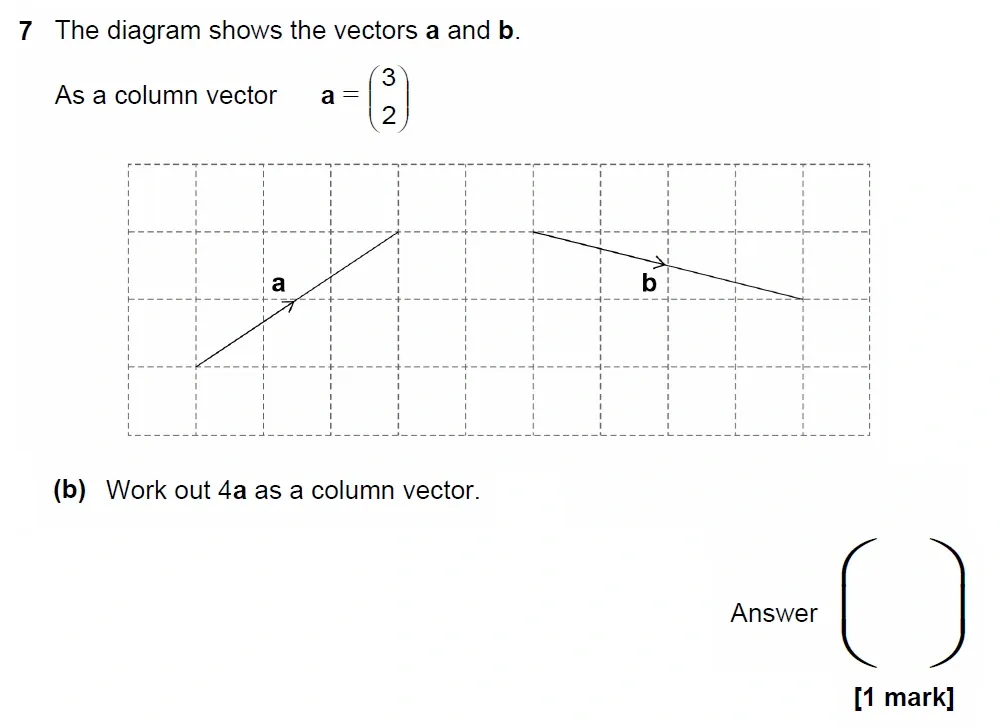 Question 07(b) - GCSE AQA Higher Maths Past Paper 1 (Non-Calculator) - November 2022