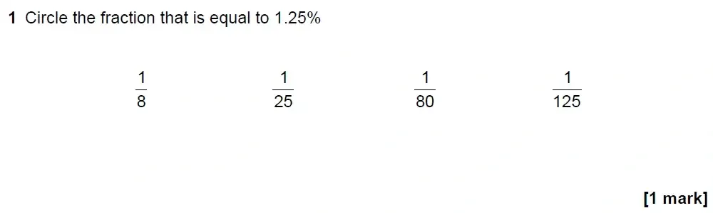 Question 01 - GCSE AQA Higher Maths Past Paper 2 (Calculator) - June 2022