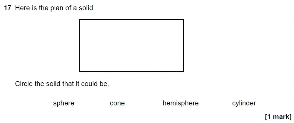 Question 17 - GCSE AQA Higher Maths Past Paper 2 (Calculator) - June 2022