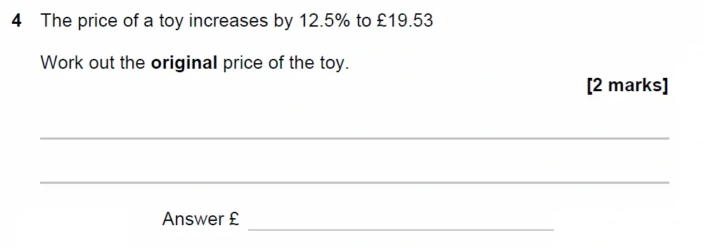 Question 04 - GCSE AQA Higher Maths Past Paper 2 (Calculator) - June 2023