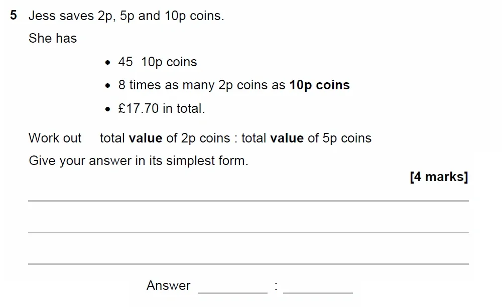Question 05 - GCSE AQA Higher Maths Past Paper 2 (Calculator) - June 2023