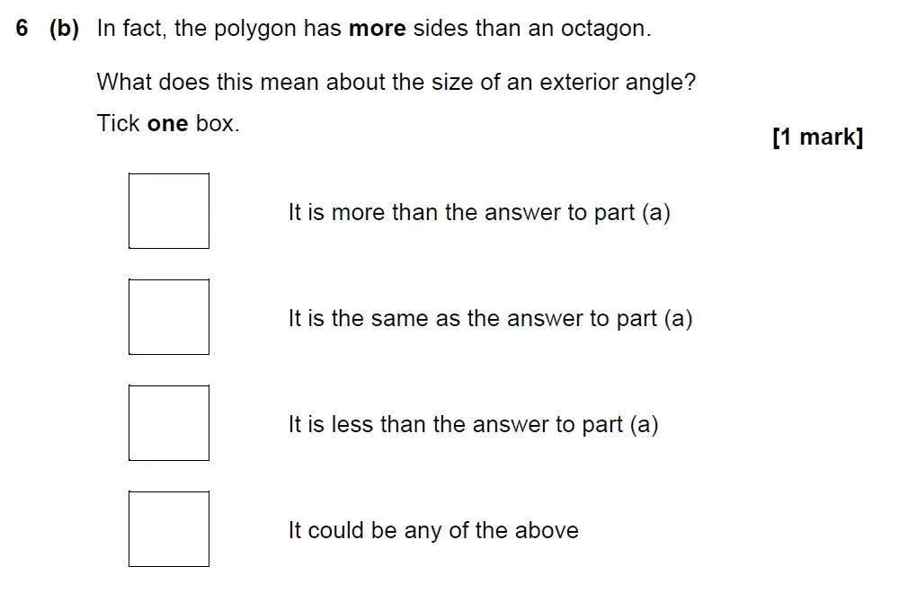 Question 06(b) - GCSE AQA Higher Maths Past Paper 2 (Calculator) - June 2023