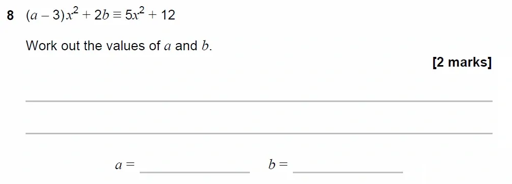 Question 08 - GCSE AQA Higher Maths Past Paper 2 (Calculator) - June 2023