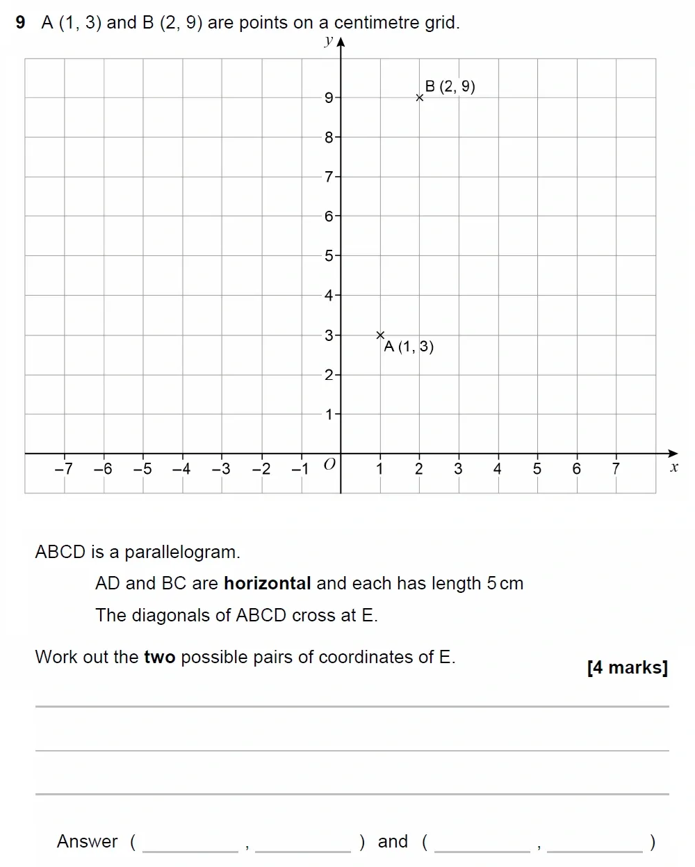 Question 09 - GCSE AQA Higher Maths Past Paper 2 (Calculator) - June 2023