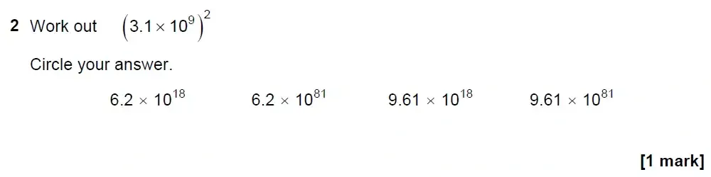 Question 02 - GCSE AQA Higher Maths Past Paper 2 (Calculator) - November 2022
