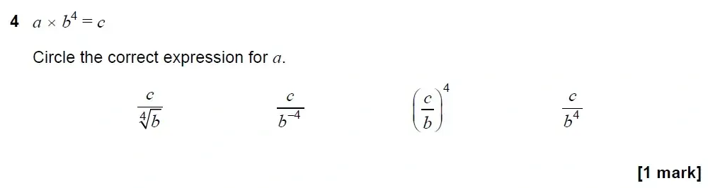 Question 04 - GCSE AQA Higher Maths Past Paper 2 (Calculator) - November 2022