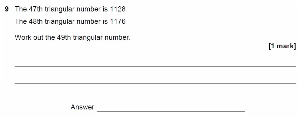 Question 09 - GCSE AQA Higher Maths Past Paper 2 (Calculator) - November 2022