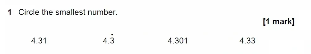 Question 01 - GCSE AQA Higher Maths Past Paper 3 (Calculator) - June 2022