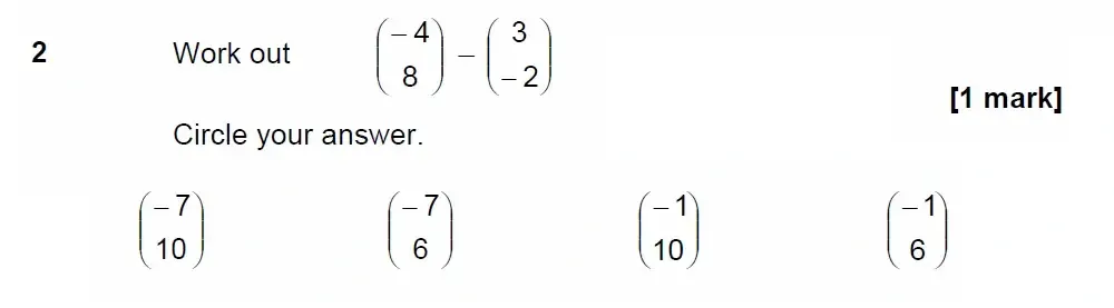 Question 02 - GCSE AQA Higher Maths Past Paper 3 (Calculator) - June 2022