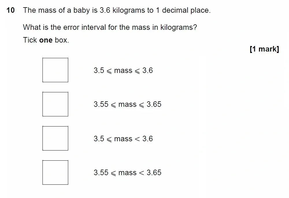 Question 10 - GCSE AQA Higher Maths Past Paper 3 (Calculator) - June 2022